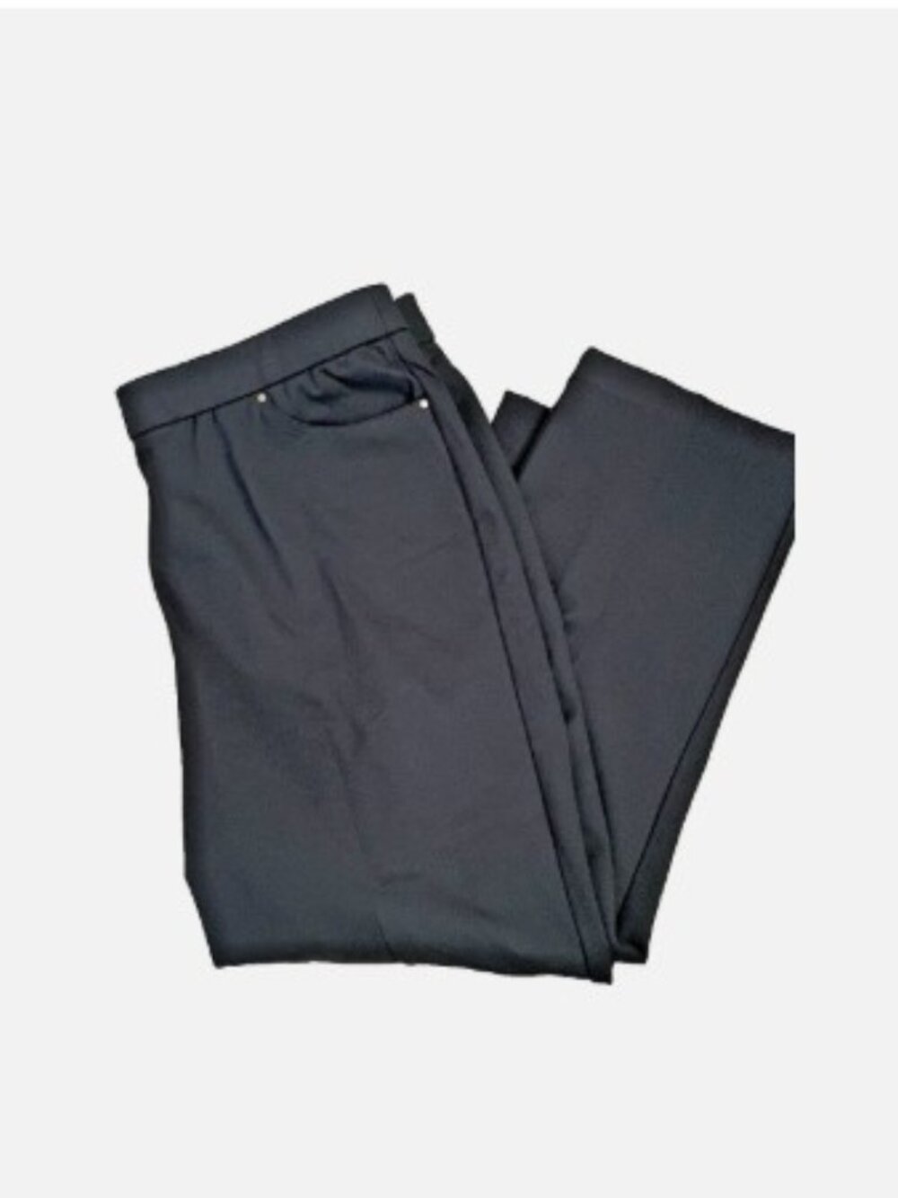 NWT ALFRED DUNNER Modern Fit Black Rivoli Pants XL Short (27-1/2") Retail $54